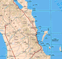 This map shows the major cities (ciudades) of Loreto & Nopolo. The map also shows the towns (pueblos) of El Salto, Cadeje, Santa Rosalita, San Nieblas, San Nicolas, El Rosarito, El Imposible, Nicolas, San juan Bautista, Monte Cabello, Pozo redondo, San Jose del C., San Miguel de C., El Picacho, Pozo, Las Tres Marias, Tambo, San Bernardito, San Andres, Francisco Villa, La foza Grande, Juncalito, Puerto Escondido, Agua Escondida, Vuelta del Centro, Buenavista, San Ignacio, Agua Verde, Ultima Agua, San Antonio de la Higuera, Santo Domingo, Maria Auxiliadora, Villa Ignacio.