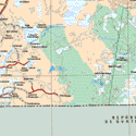 This map shows the towns (pueblos) of Pablo Torres Burgo, Nueva Rosita, Nueva Esperanza, El Pedregal, La Olla, El Bebedero, La Esmeralda, La Esperanza, Arroyo las Golondrinas, Mucal, Nuevo Canutillo, justo Sierra Mendez, Nueva Coahuila, El Desengaño, francisco I. Madero N. 2, Estrella del Sur.