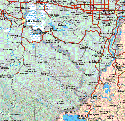 The map also shows the towns (pueblos) of Rafael Pascasio Gamboa, Morelos 2ª. Sección, Santa Cruz, Ignacio Allende, Paraíso, Mundo Nuevo, Villa San Manuel, Juárez, Triunfo 2ª. Sección, Platanar Abajo 2ª. Sección, Copano 1ª. Sección, Sunuapa, Catedral de Chiapas, Nicapa, Ostuacan, Almacohite 3ª. Sección, Romulo Calzada, Adolfo López Mateos, Las Palmas, San Miguel, Rivera el Viejo Carmen, Vicente Guerrero.