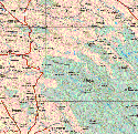 This map shows the major cities (ciudades) of Ocosingo, Velasco Suárez, Las Margaritas.The map also shows the towns (pueblos) of Sacjun Guadalupe, Jol Sacjun, Pena, Limonal, Joltulija, Colonia Nueva Esperanza Progresista, Metza Boc, La Areria, Ubitio García, Arroyo Granizo, Busilija, Arroyo Jerusalén, El Desempeño, Lacandon, Zaragoza, Santo Domingo, El Carmen, Sival, El Limonar, La Carija, Cintalapa, Queshil, Monte Libano, Placido Gómez, Santa Elena, El Censo, Sushila, Campet, Agua Azul, Tani Peril, Altamirano, Las Tazas, El Zapotal, La Laguna, Venustiano Carranza, Belisario Domínguez, La Sultana, Plan de Guadalupe, Nueva Virginia, Veinte de Noviembre, Nuevo México, San Antonio Bahuitz, Justo Sierra, Bajucu, Lomantan, Plan de Ayala, Aquiles Serdan, Ramón F. Balboa, San Quintin, Tierra y Libertad, Vicente Guerrero, Nuevo Momon, Chiapas, Veracruz, Francisco I. Madero, Yaxha.