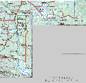 The map also shows the towns (pueblos) of Ojo de Agua, El Piche, El Naranjito, Villa Quetzalcoatl, Capitan Felipe Castellanos, Emiliano Zapta Salazar, El Capullo, Lombardo Toledo, Los Cuyos de Caoba, El Chamizal, El Pedregal, San Francisco.