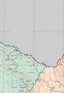 The map also shows the towns (pueblos) of Los Altares, Los Alamos de Márquez, Piedritas, Santa Fe del Pino.