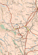 This map shows the major cities (ciudades) of Zaragoza, Morelos, Ciudad Melchor Muzquiz, Palau, San Juan de Sabinas, Nueva Rosita, Cloete, Agijita, Sabinas, Minas de Barroteran, San José de Aurora, Escobedo, Progreso.The map also shows the towns (pueblos) of San Gerónimo, Los Pintos, Mina El Tule, El Tule, Las Albercas, Las Cuevas, El Mimbre, El Consuelo, La Comunidad, Los Alamos, La Becerra, Dos Hermanas, San Lorenzo, La Leona, El Encino Solo, Los Blancos, El Nacimiento Kikapoo, Santa Isabel, La Iguana, Morelos, Las Rucias, El Divisadero, Sante Maria, Puente Negro, La Paloma, El Encino, Arroyo Hondo, El Potrero, Ejido el Cedral, Villa las Esperanzas, Minas las Floridas, El Sauz, La Dorita, Cerro del Barril, Minas la Luz, Ejido las Iglesias, San Marcos, Veintinueve de Noviembre, Obayos, Ejido San Alberto, Ramírez, Ignacio Zaragoza, Ejido San Lorenzo, La Vaquita, Ejido San Antonio de la Cascada, Estación Hermanas, Ejido Primero de Mayo, El Borrego.