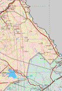 This map shows the major cities (ciudades) of Nava, Allende, Villa Unión, Guerrero, Hidalgo, Juárez.The map also shows the towns (pueblos) of Santo Domingo, El Saucito, Rodríguez, San Vicente, El Arroyo, Ciénega Grande, La Luz, Santa Ana, Hacienda de Guadalupe, El Gato, Ejido de Guadalupe, Bracitos, El Azulejo, San Enrique, Santa Eulalia, Sarita, Los Borregos, Pelones, Chupaderos, La Calabaza, Santa Bárbara, Los Asaderos, Rancherías, San José, Campo Rumania, Don Martín, Hacienda el Alamo.