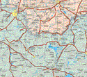 This map shows the major cities (ciudades) of Penjamo, Laguna Larga de Cortes, La Maraña, Lagunillas, Ordeña de Barajas, Guayabito de Pedraza, El Varal.The map also shows the towns (pueblos) of La Ermita, Mitad de Noria, Plan del Fresno, Montebello, Aratzipu, La Granjena, los Ojos de Agua, Concepción de Ruiz, La Estrella, Colorado Saavedra, San Fernando de Paul, Ordeña de Barajas, Berumbo, Guadalupe, San Juanito de Echeverría, El Tlacuache, Crucita de Gutiérrez, El Presidio de Morales, San José de Morales, Mezquite de Luna, Veredas, Hornitos, Cerritos Blancos, San Ignacio de Alvarez, El Guayabo de Origel, Castillo de Villaseñor, Potreros, Ejido Benito Juárez.