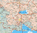 This map shows the major cities (ciudades) of Charco de Pantoja, Valle de Santiago, Jaral del Progreso, Cañada de Carache, Victoria de Cortazar, La Magdalena de Araceo, Santiago Capitalino, El Sabino, La Luz, Jícaras, Puerta del Monte, Joconoxtle, Cupareo, San Nicolás de los Agustinos, El Tigre, Curpareo, San Pedro de los naranjos, Gervasio de Mendoza, La Calera, Uriangato, Moroleón, Yuriria, Casacuaran, Maravatio del Encinal.The map also shows the towns (pueblos) of Las Mesas, La Cartera, Quiriceo, San Antonio de Mogotes, San Felipe Quinceo, Rincón de Parangeo, Carmelitas Chico, El Molinito, Guarapo, Loma Tendida, Colonia Benito Juárez, Paso de Arostegui, El Perico, Copales, Mesa de San Agustín, Salitre de Aguilillas, El Tecolote, Ojo Zarco, los Martínez, Lagunilla de Mogotes, El Motivo, Cuadrita de Andaracua, Loma de Zempoala, El Borrego, El Capulín, El Potrero, Colonia del Armadillo, Puerta de Andaracua, Puquichapio, Laguna Prieta, San Andrés Enguato, Tejocote de Calera, San Isidro, El Moral, Aragón, La Ordeña, El Terreno, La Loma, La Soledad, Pinicuaro, El Salto, La Soledad, El Terrero, Rancho Nuevo de Cupuato, La Purísima, Tinaja de Pastores, Poruyo, Zapotitos, Curtzillo, Cañada de Pastores, El Carrizal, San José Cuaracurio, Crucitas, El Dormido, Rancho Viejo de Pastores, La Manjada, La Joyita, Tinaja de Coyote, La Leona, La Pila, Las Cruces, Santa Rosa de Tejocotes, San Pablo Peja.