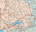 This map shows the major cities (ciudades) of Rincón de Tamayo, Ojo Seco, Ojo de Agua, San Juan Bautista Cacalote, La Cuevita, Hacienda de la Noria, La Moncada, Tarimoro, Salvatierra, El Acebuche, Paracuaro, Chamacuaro, Acambaro, Tarandacuaro, Coroneo.The map also shows the towns (pueblos) of Arreguin de Arriba, Tlalixcoya, Talayote, El Catorce, La Soledad, La Gavia, San Vicente, Santa Cruz de Gamboa, Huapango, Minillas, La Tijera, Jiménez, Tepozan, Candelas, Purísima de la Barranca, Jiménez, Tepozan, La Cuadrilla, Cañada de Tirados de Arriba, El Sauz del Salto, Benítez, San Lucas, Panales Galeda, San José de la Peña, El Rodeo, Charco Largo, La Luz de la Peña, fresno, La Luz de Juárez, La Ceja, San Nicolás de la Condeza, Urireo, Cieneguita de Alzati, San Pablo, Los Ruices, Cerro Prieto Poniente, San Luis de los Agustinos, La Mesa, La Chicharronera, El Carrizo, El Español, La Merced, San Francisco Rancho Viejo, Palo Blanco del Refugio, Cutaro, La Soledad, El Romero, Vallecillo, Purísima, Gaytan, El Sauz, Piedras de Amolar, Las Curces, El Clarín, La Cruz del Pescador, Zomayo, San Vicente Munguia, Agua Caliente San Antonio, San Miguel, Santa Inés, Tacuaro, Los Desmontes, Arroyo Colorado, Arroyo de la Luna, San José de Hidalgo, La Encarnación, Estanzuela de Razo, Tejocote de Puriantacuaro, La Mora, San José de Hidalgo, Puroagua, Ojo Seco, Las Canoas, Lagunilla de Puroagua.