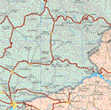 This map shows the major cities (ciudades) of San Joaquín, Tecozautla, Bajhi, El Palmar.The map also shows the towns (pueblos) of Los Larios Verdosas, Garabato, Zimapan, Plutarco Elías Calles, Lázaro Cárdenas, El Cuarto, El Aguacatito, Paso del Arenal, Vicente Guerrero, San pedro, El Epazote, Noxtey, Manguani, Banzha, Uxdejhe, Yexho, Geotérmica, El paso, San José del Desierto, Las Rosas, Gancho, Quitandeje, Huisache, Catimacam, Danghu.