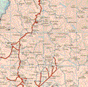 The map also shows the towns (pueblos) of Rancho Nuevo, San Nicolás, Agua Fría Chica, Palo Perdido, Coyocala, Los Nogales, Plamosos, Octupilla, Tlahuitepa, El Ocotal, Acapa, Coyocala, Ixcatlan, Tlaxintla, Jaguey Colorado, la Encarnación, El Carrizal, La Palma, Cerro del Aguila, Nuevo Morelos, San Nicolás Coatzontla, Los Duraznos, Cerro Colorado, la Manzana, El Aguacate, Tlaxcantitla, Las Milpas, Quetzalapa, Santa Maria, Maguey Verde, Zoyatal, Agua del Cuervo, Tepeyica, Apesco, Villanueva, San Andrés Miraflores, Morelos, Pajiadhi, Chichicaxtla, La Ruda, Las Manzanas, Nicolás Flores, Toxhay, Gild, La Unión, Texcadho, Potrero, Cieneguilla, Eloxitlan, Tenguecho, Bocua, El Tedra, Tixqui, Camarones, Huatula, El Aguacatal, La Pechuga, Banxu, Francisco Villa, Santuario Monpethe, Chalmita, Tlacotepec, San Cristóbal, Ixtacapa, El Cerrote, El Defay, San Pablo Tetlapayac, Melzontla, Pie de la Cuesta, Atzalzintla, Milpa Grande, Emilio Hernández, El Sauz, San Andrés Deboxha, San Miguel Jigui, El Bueno, Calmita, Cardonal, El Batho, Nequeteje, San Pedro Capula, Boxhuada, El Olivo, El Espiritu, San Juanico, Megui, Noxthey, Orizabita, El Dexthi, Juchitlan, Rinconada.