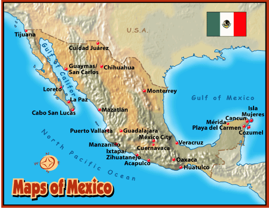 map of mexico