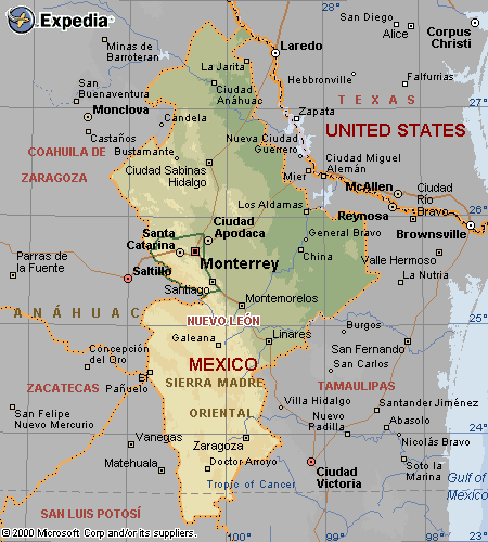 nuevo leon mexico map-pictures of nuevo leon mexico-mapa de nuevo leon