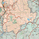 This map shows the major cities (ciudades) of Ciudad Guzmán, Zapoltitic, Tamazula, Tuxpan, Tecalitlan, Tamazula de Gordiado.The map also shows the towns (pueblos) of Gómez Farias, La Garcita, Contla, El Cortijo, Vista Hermosa, Contla, El Faisan, El Rincón, Naranjitos, Los Rocíos, El Arco, La Cañada, La Sidra, El Arco, Atexquique, Platanar, La Purísima, Las Lomas, Tenexcamilpa, Buen País, Jilotlan de los Dolores, Rancho Nuevo, San José el Tule, Las Animas, Pihuamo, La Estrella, La Mesa de los Caballos, El Agotadero, Llano de Cárdenas, la Humedad, AhuijilloLazaro Cárdenas, Barretas.