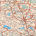 This map shows the major cities (ciudades) of Atlacomulco de Fabela, Tecoac, San Bartolo Morelos, Jocoman, Ixtlayuaca de Rayón.The map also shows the towns (pueblos) of San Francisco Tepeoluco, Dolores la Joya, Maxda, Zona Ecológica el Ocotal, Xhinte de Lagos, San Pablo Atotonilco, Caxboncuac, la Concepción, Tapaxco, Santa Maria Citendeje, San Pedro del Rosal, La Loma, Pueblo Nuevo, San Gregorio Macapexco, Casandeje, San Miguel Tenochtitlan, Enchisi, Los Martínez, Guarda de Guadalupe, San Joan Coajomulco, San pablo Tlachichilpa, San Francisco Solo, San Felipe Progreso, Colonia Guadalupe del Río, La Venta, El Lindero, Ejido San Antonio, Huemello, San Antonio, Mavoro, San Francisco la Loma, La Concepción Chico, San Juan Jalpa, San Cristóbal de los Ranos, Providencia, San Antonio Nixini, Dolores Hidalgo, La Concepción de los Baños, Los Reyes, San Jerónimo de Dolores, Estulempan, Emilio Portes Gil, San José del Río, Santa Maria del Llano, La Ciénega, Calvario del Carmen, San Agustín Mextepec, San pedro el Alto, San Mateo Ixtlahuaca, San Felipe Santiago, San Francisco el Alto, San Miguel la Labor, Santa Ana Niahi Centro, Guadalupe Cachi, Boximo, Agua Zarca, San Antonio del Rincón, La Guadalupana, Dolores Enyege, San Lideforiso, La Purísima, llano Grande, San Diego Sulchiltepec, Palos amarillos, San Jerónimo Ixtaportongo, San Miguel Yuxtepec, la Pastora, Palos Amarillos, Los Remedios Suchiltepec, San Marcos de la Loma, Berrio la Soledad, San Martín Morelos, San Marcos de la Loma, Potrero de San Diego, San Martín Morelos, San José Comalco, El Cerrillo, Santa Catarina Taberillas, La Puerta del Pilar, Piedras Blancas, San Agustín las Tablas, Salitre de Mañonez, Taborda, Tlachaloya, Balbueno, Salitre del Cerro, San Pedro del Rincón, Villa Victoria, Mina México, El Cerrillo Piedras Blancas, Los Berros, Santiago del Monte, Cieneguillas, San Isidro, San Agustín Altamirano, Ex hacienda la Gacia, San José la Gavia, Villa de Almoloya de Juárez, San Diego Linares, San Agustín Canochillas 1ª Sección, El Madroño, Lurcio 2ª Sección, San Miguel Almoloyan, San Pedro, Santiago.