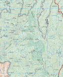The map also shows the towns (pueblos) of Ocota de la Sierra.