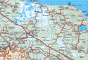 This map shows the major cities (ciudades) of San Juan Bautista Ixtepec, Loma Bonita.The map also shows the towns (pueblos) of Benemérito Juárez, Camelia Roja, Mata de Caña, La Mina, Arroyo Metate.
