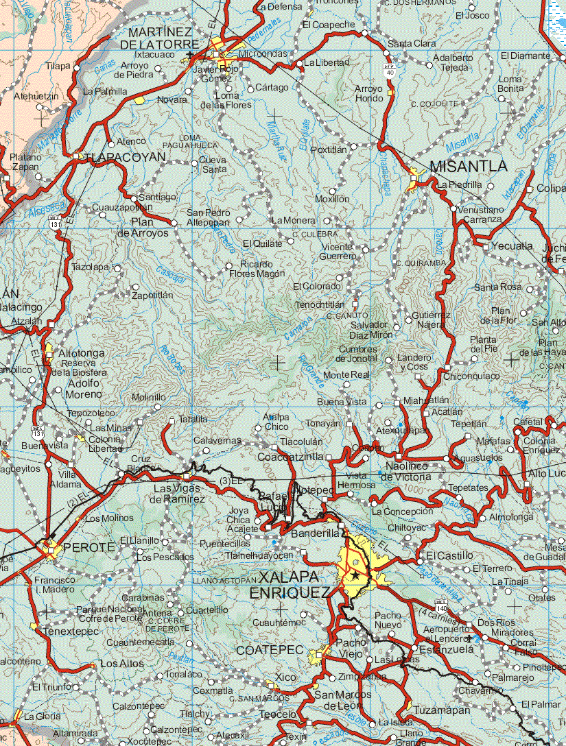 The map also shows the towns (pueblos) of Tilapa, Atehuetzin, Plátano Zapan.