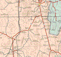 This map shows the major cities (ciudades) of Matehuala, Tanque Colorado, San José del Plan, Zaragoza de Solís, Charcas, El Milagro de Guadalupe, Norias del Refugio, Venado.The map also shows the towns (pueblos) of Tanque de Dolores, Estación Catorce, Villa de la Paz, Wadley, La Concordia, San José de Coronados, Noria de los Canos, La Luz, Encarnación de Abajo, Presa de Santa Gertrudis, La Biznaga, El Mezquite, Buenavista, San José de los Guajes, Villa de Guadalupe, El Carmen, San Antonio de las Barrancas, San Miguel, Rancho Alegre, Santa Cruz, Paso de Santa Clara, Noria Pinta, Estación Laguna Seca, San Antonio de la Ordeña, Estación Charcas, Los Alamos, Santa Rita de los Hernández, Palo Blanco, Vallejos, Santa Rita del Rocío, Tierra Blanca, Santa Teresa, San Juan Sin Agua, El Laurel, Santa Rita, La Polvora, El Matorral, El Ranchito, San Pedro, El Coyote, Entronque de Matehuala.