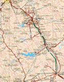 This map shows the major cities (ciudades) of Chihuahua, Lázaro Cárdenas, Delicias, Naica, Santa Rosalía de Carmago, José Mariano Jiménez. The map also shows the towns (pueblos) of Santa Eulalia, San Antonio el Grande, San Diego de Alcalá, Cerro Prieto, El Uno, San Guillermo, Río Escondido, Tomas García, Barranco Blanco Cuarenta y siete, El Apache, Puerto del Lobo, Charco de Peña, Ex hacienda de Maputa, Barranco Blanco, Colonia Esperanza, El Charco, La Regina, Julimes, Cerro Solo, Horcasitas, Felipe Angeles, El Torreón, Estación Consuelo, Solo, Ejido Corral de Piedra, Congregación Ortiz, Salaiz, Santa Isabel, Pedro Meoqui, Rancho la Casita, Colonia Morelos, El Salitre, El Mastranza, Santa Cruz de Rosales, El Molino, El Ochenta y Dos, las Varas, San Marcos, Kilómetro Noventa y Nueve, Colonia Nicolás Bravo, San Pedro de Conchos, Saucillo, Lagunetas, San José de Hernández, San Francisco de Javier de Satevo, General Joaquín Amaro, Estación Conchos, Ancon de Carros, Valle del Toro, La Cruz, Los Pozos, Taniz, Ejido Torreón, Gral. Francisco Villa, Estación la Cruz, Corraleño, Charco de Piedra, Los Tecolotes, Maravillas, San Ignacio, Valerio, Las Boquillas, Alta Vista, El Veduque, el Salitrillo, Ojo Caliente, El Tecuan, Valerio, El Veduqui, Monte Redondo, San Francisco de Conchos, La Laguna, La Jabonera, Ex hacienda de Guadalupe, Boquilla de Babisas, Gustavo Díaz Ordaz, La Jabonera, El toro, Valle de Zaragoza, Laguna de las Vacas, Los Cerritos, San Juan Bautista, San Felipe de Jesús, San Nicolás de la Cieneguilla, San Pedro Alfaro, Colonia Búfalo, Ejido Ciénega de San Cristóbal, Ejido Zapien, San Antonio del Alto Corralejo, Progreso, Agua Fría.