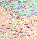 This map shows the major cities (ciudades) of Orestes Pereyra, Villa las Nieves, Revolución, Santa Maria del Oro.The map also shows the towns (pueblos) of El Ojito, Providencia, Rancho de En medio, La Estancia, Villa Ocampo, Torreón de Cañas, Guadalupe, Matalotes, Canutillo, Centradillas, Veinte de Abril, San Fermín, San Juan de Heredia, Villa Hidalgo, Hacienda del Carmen, Charco Azul, La Parrita, Encino de la Paz, santa Eugenia, Hacienda del Carmen, El Tule, Boquillas de Sardinas, San Rafael, El Colorado, Sardinas, La Puerta de Cabrera, Las Felisas, Cinco de Julio, San Bernardo, J. Guadalupe Páez, San José del Tronazo, Guancevi, Coscomate, El Agotadero, San Isidro, El Zape, La Posta del Vergel, San Javier, San José del Nopal, Clavel de Santa Rita, La Esperanza, La Trinidad.