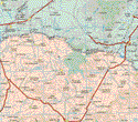 This map shows the major cities (ciudades) of Laguna de Guadalupe, Alberto Carrera Torres, San pedro de Almoloyan, Ocampo, La Haciendita, Santa Bárbara, San Felipe. The map also shows the towns (pueblos) of San Pablo, El Rosario, San Rafael de las Animas, Estancia de providencia, Piedras Negras, Los Volantes, La Ventilla, San Bernardo, El Mezquite, Puerto de la Carretera, el Zapote, Guadalupe, Lequeitio, El Tulillo, Estacion Jaral de Berrio, Ejido el Tejocote, La Laguna, San Antonio del Maguey, La Estancita, Ojo de Agua de San Miguel, San Francisco, Emiliano Zapata, Carretón, Sauceda de la Luz, Mastranto del Rosarito, San Bartolo de Bernos, La Tinaja, La Boquilla, Los Trajes, El Fuerte, Molino de San José, El Huazache, Piedras Negras, El Torreón ,La Herrería, Maria Auxiliadora, Tepeaca, Santa Rosa, Santa Catarina, Palmitas, Manzanitas.