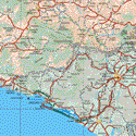 This map shows the major cities (ciudades) of Autlan de Navarro, Casimiro Castillo, Zihuatlan, Villa Purificación, El Grullo.The map also shows the towns (pueblos) of Jatocote, las Paredes, Tenango, Tonaya, San Antonio, Jiquilpan, San Gabriel, lagunillas, El Chante.Ahuacapan, Tecopatlan, Totolimispa, El Jazmín, Alista, Hermenegildo Galeana, El Zapotillo, Rincón de Manantial, El Paso Real, Coliman Copala, El Chico, Los Tecormates, El durazno, Santa Elena de la Cruz, Zapotitlan de Vadillo, El Corame, Charco azul, La Concepción, Lagunillas de Macuaca, Tequesquitlan, Cuamitlan de García Barragán, La Loma, Tequesquitan.