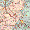 This map shows the major cities (ciudades) of Encarnación de Díaz, Lagos de Moreno, San Juan de los Lagos, Tlacuitapan, San Miguel del Alto, San Julián.The map also shows the towns (pueblos) of Chinampas, La Paz, La Presa, Licenciado Primo Verdad, Papas de Arriba, Cuautitlan, Congregación Matamoros, El Tectian Guadalupe Victoria, El Bajío San José, El Puesto, Los Sauces, Belén Refugio, Magdalena, La Escondida, La Estancia, Paso de Cuarenta, Santa Bárbara, Santa Cruz, san Sebastián del Alamo, Primero de Mayo, San Juan del Maguey, Viña de Omelas, Santa Maria Transportina, Santa Maria de En medio, Los de Avalos, El Saltillo de Velásquez, San José de los Olivares, Teocatlitan de Guadalupe, Unión de San Antonio, San José de los Reynoso, San Diego de Alejandria, La Angostura, santa Teresa, Santa Maria del Valle, Tres Palos, La Vaquera.