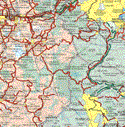 This map shows the major cities (ciudades) of El Cerrillo Vistahermosa, Totoltepec, Santana Tlapaltitlan, Lerma de Villada, San Mateo Atenco, Ocoyoacac, San Pedro Tultepec, San Lucas Tunco, San Mateo Mexcatzingo, San Pedro Tlaltizapan, Capulhuac de Mirafuentes, Santiago Tilapa, Chapultepec, Santiago Tianguistenco, Xalatlaco, San Antonio la Isla, Tenango de Arista, Tenancingo Degollado, Malinalco.The map also shows the towns (pueblos) of Analco, Cañada de Alvarez, San Miguel Ameyalco, Acazulco, Acazul, Atlapulco, Guadalupe Victoria, Coatipa, Santa Cruz Atizapan, San Juan la Isla, San Dieguito, San Mateo Texcalyacac, Tlacuitlapa, San pedro Techuchulco, San Bartolo del Progreso, La Esperanza, San pedro, Joquincingo de León Guzmán, Santa Martha, San pedro Zictepec, El Guarda de Guerrero, Doctor Gustavo Baz, Azingo, San Juan Xochiaca, San Simón el Alto, San Simonito, El Totos, Tecomatlan, San Nicolás, Ocutlan de Areaga, Temoxtepec, San Nicolás, la Ladrillera, El carmen, Palmar de Guadalupe, Pueblo Nuevo, San pablo Tejalpa, La Lagunita, Palpan de Baranda.