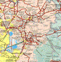 This map shows the major cities (ciudades) of Temascalapa, Los Reyes Acozac, Santa Ana Nextlalpan, Tecamas de Felipe Villanuevo, Jaltepec, San Martín de las Piramides, Teotihuacan de Arista, Otumba de Gómez Farias, Cuatliquizco, Ojo de Agua, San Francisco Mazapa, Tepexpan, Tepetlaoxtox de Hidalgo, Chinconcuac de Juárez, Chiatla, San Salvador Ixtenco, La Magdalena, Texcoco de Mora, San Luis Huexotla, Lomas de Cristo, San Miguel Coatlinchan.The map also shows the towns (pueblos) of Buenavista, Cuatlalpan, Huitzila, Teacalco, San Pablo Xuchil, San Felipe Teotitlan, San Miguel Ometusco, Aztacameca, San Luis Tecuhatitlan, San Cristobal Tecuhautitlan, Acuitlanulco, Santa Maria Palapa, Nopaltepec, San Antonio Ometusco, Tecuautitlan Atta, Jaltocan, San Miguel Atlamajac, Santiago Tolman, Axapusco, San Isidro del Progreso, Arqueologico Teotihuacan, San Pablo Tecalco, San Marcos, Buenavista, Santa Cruz Venta de Carpio, Santiago Atlato, Acolman de Nezahualcoyoc, San Francisco Tlaltica, Xometla, Santiago Tepetitlan, Belem, Santa Bárbara, Cuanatlan, Tequisistlan, Tezoyuca, Tratamiento de Agua de Caracol, San Cristóbal Nexquipayac, Tepetitlan, Chiquitzingo, San Pedro Chiautzingo, Papalotla, Andrés de las Peras, San Juan Totolapan, San Miguel Tlaixpan, San Jerónimo Amanalco, San Miguel Tlaixpan, Santa Maria Tecuamulco, San Diegito Xochimenca, Tequexquinahuac, San Pablo Ixayoc, Estanque de Sedimentacion, Coatepec.