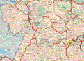 This map shows the major cities (ciudades) of San francisco, Tarecuato, Cotija de la Paz, Palmaban Ocumicho, Jesús Díaz, Tanaco, Tinguindin, Tacatzcuafe, San Isidro, Santa Inés, Orenatziquirin, Chetan, Santa Inés, Tocumbo, Pamatacuaro, Ahuitan, Urapicitro, Atacan, Santa Clara Balladares, Sicuicho, Charapan, Nurio, Aranza, Paracho de Verduzco, Carupo, San Felipe, Pomacuataran, Arectapacuar, Los Reyes de Salgado, Zacan Nuevo Zirosto, Angahuan, San Lorenzo, Capacuaro, Turicuaro, Periban de Ramos, San Andrés Coru, Uruapan, Nuevo San Juan Paangaricuitiro, Emiliano Zapata, Paseo, Tancitaro, Dieciocho de Marzo, Buenavista Tomatlan.The map also shows the towns (pueblos) of El Sauz, Guarachanillo, San José de Gracia, Zopoco, Los Llanos, La Esperanza, Chucandiran, Rancho Morelos, La Yerbabuena, Ayumba, Huecato, El Cerezo, La Cuartilla, La Laguneta, Xaniro, La Tinaja, San Antonio, Xaniro, La Zarzamora, San Benito, Cocucho, El Pino, Los Gallineros, San Rafael, Cherato, Quinceo, La Palma, San José, Imbaracuaro, San José, Hoya los Limones, Los Palillos, Gilberto Magaña, San Francisco Periban, Santa Ana Zirosto, Zirapondiro, San José Apupataro, Corona, Paso de la Nieve, Timaba, La Basilia, La Escondida, Copetite, Apo, San Isidro, La Soledad Poniente, El Jazmín, Tejamanil, Mesa el Tejamanil, Justutacato, Las Tejeñas, Santa Berbara, El Pilón, Apundaro, Zirimendiro, La Soledad Oriente, Cotzalo, Zimendiro, Las Barrancas, Matanguaran, El Limón de Luna, Barrancas, Matanguaran, Los Fresnos, Camatacua, San Marcos, Rancho Nuevo, el Sabino, Cinco de Mayo, Las Paredes, La Huelleca, Las Juntas de Nandiro, Aguacate del Sur, Pucuaro, Charapendo, Pueblo Viejo, Agua Zarca, la Alberca, Las Ordesitas, La Tinaja, Zarca, La Alberca, Tequecaran, Cajones, La Tinaja, Acumbazo, La Estancia, Santa Elena.