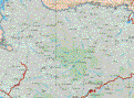 The map also shows the towns (pueblos) of Angamio, Estimucha, San Jerónimo, Santiago Conguripo, Arroyo Seco.