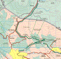 This map shows the major cities (ciudades) of Tepoztlan.The map also shows the towns (pueblos) of Fierro de Toro, Tres Marías, Coajumulco, San Juan Tlacotenco, Huitzilac, Huertas de San Pedro, Santa Catarina, San Andrés.