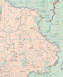 This map shows the major cities (ciudades) of Puente de Camotlan.The map also shows the towns (pueblos) of El Novillero, Peña Colorada, San Antonio, La Mojonera, San Juan, Popota, La Manga, Cortapico, El Trapiche, El Giganta, El Pinal ,Mesa los Saucedos, El Pinole, Apozolco, San Pelayo, El Colomo, Amatlan de Jora, Hacienda de Ambas Aguas, La Yesca, Los Terrenos, La Joya, El Huanacaxtle, Palmillas, Las Salvias, Carrizo Colorado.