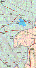 The map also shows the towns (pueblos) of San Patricio, El Oro, El Jabalí, Las Presas.