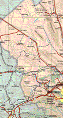 This map shows the major cities (ciudades) of Estancia Alcali, García.The map also shows the towns (pueblos) of La Mesa, La Luz, El Milagro, El Porvenir, Los Fresnos, Guanajuato, La Presa de los Fresnos, Las Estacas, San Bernabé, Ejido Espinozo, Morteros, El Puerto de San Bernabé, Los Remotos, Puerto Luis, Presas de la Mula, El Milagro, Icamole, Chupadores del Indio, La Soledad, Sabanillas.