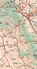 This map shows the major cities (ciudades) of El Cercado, San José Norte, Allende, Galeana, La Ascensión.The map also shows the towns (pueblos) of Santiago, La Esperanza, Los Ebanos, Atongo de Arriba, Laguna de Sánchez, Atongo, El Fraile, Los Sabinas, Mesa de las Tablas, Congregación Calles, Nuevo Poblado de la Esmeralda, Ciénega del Toro, San Juan de Mimbres, Rayones, La Boca, Pedro Carrizales, El Toro, La Paz, San Francisco Javier, Mimbaez, Los Llanitos, Francisco Villa, Dieciocho de Marzo, Seis de Enero, El Cristal ,Ejido Catarino Rodríguez, La Cuesta, Potrero Prieto de Abajo, Santo Domingo, Iturbide, San Roberto, El Rocío, Entronque San Roberto, La Nueva Primavera, Santa Clara de González, La Leona, Las Enramadas, San Jorge, San José de Raíces, El Tepozan, Pablillo, Cuevas, San Jorge, San José de González, San Juanito de Solís, El Refugio de los Ibarra, La Presita de Berlanga, San Francisco de Belanga, Mesa de González, San Ignacio de Texas, Santa Margarita.