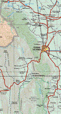 The map also shows the towns (pueblos) of Ejido San Rafael de los Cortés, Laguna de Bocacelly, Marmolejo, Gral. Zaragoza, El Refugio.