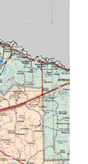 The map also shows the towns (pueblos) of La Lajilla, Altasmira, El Huizache, Santa Teresa de Jesús, Las Norias, Gral. Tapia, La Unión, Las Violetas, Las Comitas, San José de Parras, Las Lajitas, El Quemado, El Venadito, San Bernardo, La Osca, Buenavista, Tierritas.