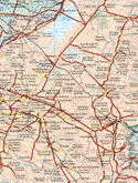 This map shows the major cities (ciudades) of Miravalles, Emilios Portes Gil, Guadalupe Victoria, Capiaxtla, Máximo Serdan, San José Chiapa, Francisco I. Madero, Nopalucan de la Granja, Rafael Lara Grajales, San José Ozomba, Cuauhtemoc, Alamos Tepetitlan, Guadalupe Libertad, Santa Maria Ixtiyucan, San Nicolás de Buenos Aires, Santa Inés Varela Luz, Rincón Citlaltepetl, Soltepec, San Salvador el Seco, San Miguel Tecuitlapa, José Maria Morelos, Lázaro Cárdenas, Rafael Avila Camacho, Mazapiltepec de Juárez, San Miguel Zoapan, San Juan Atenco, San Francisco Independencia, Zoapan, San Pedro la Joya, San Sebastián Villanueva, San Lorenzo, Paso Puente Santa Ana, San Miguel Ocotenco, Manuel Avalos, Carmen Serdan, Ahuatepec del Camino, Reyes de Ocampo, Teteles, Benito Juárez, San Cristóbal, Santa Ursula, Coyotepec, San Francisco Cuautlanzingo, Acatzingo, San Pablo de las Tunas, Santiago Tenango, Ciudad Serdan, El Veladero, Tepeaca, Xochiltenango, Actipan de Morelos, San Simón de Bravo, Quecholac, Los Reyes de Juárez, San Salvador Huixcolotla, Cuapiaxtla, Santo Tomas Hueyotiplan, San Mateo Tlalxpan, Atzizintla, Palmanto Tochapan, Zacapla, Santa Rosa, Tuzuapan, San Miguel Xaltepec, Esperanza, Zacacia, San Martín Caltenco, Ometepec, Tecamachalco, Tochtepec, Xochimilco, Santino Alseseca, Palmar Bravo, Cuesta Blanca, La Purisima, Cuancnopalan, San Francisco, Pileta los García, La Laguna, Yehualtepec, San Antonio Soledad, San Baltasar, Santa Clara, Huitziltepec, Dolores Hidalgo, San Gabriel Tetzoyucan, Zozutla, Morelos Cañada, Huitziltepec, Xochitlan, San Andrés Mimiahuapan, Tepazolco, Tlacotepec de Benito Juárez, San Lucas el Viejo, San José Ixtapa, San Marcos Tlacoyalco, San José de Garza, Distrito de Riego N. Treinta, San José Buenavista, Pazoltepec.The map also shows the towns (pueblos) of San Luis Atexcac, Maravillas, San José Morelos, San Juan Bautista, San José la Capilla, Erendira, Libertad Alvaro Obregón, El Paso Nacional, Vista Hermosa, Coatepec, Aljojuca, Miguel Hidalgo, Ranchería Hernández, La Candelaria Portezuelo, Santa Inés Borbolla, San Juan Arcos, San José Guerrero, Canoas Altas, Xochiloma, San Pedro Termamatla, Sana Maria Techachalco, Alvaro Obregón, Texmalaquilla, Alvaro Obregón, Santa Catarina los Reyes, Guadalupe Piletas, San Antonio Tecolco, La Purísima de Hidalgo, Tepetlacaltechco, Puerta Cañada, Boca Nopal, Tezoapan, Cerro Gordo, San Martín Esperilla, San Francisco Esperilla, El Sumidero, San Luis Tehuizotla, San Lucas Palmillas, Santiago Tepetlacolco, Aquiles Serdan, Azumbitla, Chapulco.