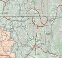 The map also shows the towns (pueblos) of San Antonio Fraile, San Francisco de Tulillo, San Ignacio, El Puerto de la Clavelilla, Presita del Tepetate, Santo Domingo, Presa de Guadalupe, El Progreso.