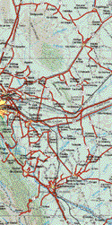 This map shows the major cities (ciudades) of Agualeguas, Ciudad Cerrano, Ciudad Guadalupe, Ciudad Apodaca, Ciudad de Allende, Montemorelos.