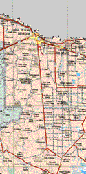 This map shows the major cities (ciudades) of Ciudad Gustavo Díaz Ordaz, Reynosa, Nuevo Progreso, Los Dos Estados, El Bienestar, Ciudad Río Bravo, El Realito, Alfredo y Bonfil, Gral. Francisco Villa.The map also shows the towns (pueblos) of Reynosa Díaz, Cartazar, Los Carazcos, Santo Niño, Santa Lucia, Los Dos Estados, El Guerreño, El Valereño, Reforma Agraria, La Soledad, Ignacio Manuel Altamirano, Ejido Plan del Alazan, Emilio Portes Gil, Ensenada, Santa Clara del Castillo, El Jabalí, La Esperanza, La Blanquita, Congregación Garza, Santa Cruz, Miguel Hidalgo, El Lagarto, Las Comitas, Ejido Escuadrón Doscientos Uno Numero Uno, Ejudi Gral. Pedro Maria Ayala, Colonia Agrícola Nueva Independencia, Llorona Nueva, Colonia Agrícola Mario Sauza, Lic. Alfredo Bonfil, El Plato, Santa Librada, Santa Elena, Rodolfo Martín Rocha, Progreso del Campesino, La Chapera, La Presa de San Juan, Santa Isabel, El Paraíso, Francisco González Villarreal, Emiliano Zapata, Tenampa, Santo Tomas, La Nutria, El Anhelo, El Pozo Resendeño, Pedro J. Méndez, Epeciales Uno, La Purísima, Guadalupe Victoria, Palos Blancos, Santa Teresa, Santa Cruz, El Culebreño, La Carreta, Los Vergeles, Ejido Pedro J. Méndez, Ejido Jesús <aria, Puertas Verdes, Paso Hondo, Emilio Portes Gil, Aguila Azteca, Juan Antonio, Emiliano Zapata, Miguel Hidalgo Primero.