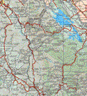 This map shows the major cities (ciudades) of Tierra Blanca.