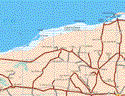 This map shows the major cities (ciudades) of Panaba, Buctzotz, Sucila. The map also shows the towns (pueblos) of Rio Lagartos, San Felipe, Santa Pilar, San Juan del Rio, Santa Librada, Yalsihon, X Bella, La Candelaria, San Francisco, San Pedro, Buenos Aires, Cancalotmul, Chun Abal, San Anselmo, Chan Eden, Xbec, Chun Tzafam, San Jose Diaz, Granito de Oro, Chan San Antonio, La Gran Lucha, Kikil.