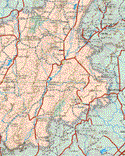 This map shows the major cities (ciudades) of Tlaltenango de Sánchez, Huanusco, Tepechitlan, Jalpa, Ignacio Allende, Teul de González Ortega, Juchipila, Moyahua de Estrada.The map also shows the towns (pueblos) of San Antonio de la Calera, El Aguacate de Arriba, Santiago, Pedro Raigoza, San Luis de Custique, Momax, El Plateado de Joaquin Amaro, El Aguacate de Abajo, Huiscolco, Tabasco, Mesa de Palmira, Guadalupe Victoria, Cicalco, El Zapotillo, Tlachichila, San Pedro Ocotlan, Los Llama, San Miguel Atotonilco, Tenayuca, El Rescoldo, Apozol, La Estancia, El Tablero, Apulco, Nochistlan de Mejia, Toyahua de Abajo, Cuxpala, Vicente Guerrero, Las Ventanas, Mezquital del Oro, Palmareja.