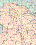 This map shows the major cities (ciudades) of Estación Camacho.The map also shows the towns (pueblos) of Presa de los Angeles, San Jerónimo, La Pendencia, Los Indios, La Cruz, El Rodeo, Matamoros, Las Animas, Apitzolaya, Melchor Ocampo, Copas, El Jaguey, Noche Buena, Cedros, Hidalgo, San Rafael, Tecolotes, La Palmilla, Candelaria, Sabana Grande, San Felipe de Teyra, Leocadio Guerrero, El Rosario, El Cardito, San Antonio de la Sierrecilla, Ignacio Allende, Estación Opal, San Felipe Nuevo Mercurio, Luis Moya, San Francisco de los Quijanos, El Barrendo.